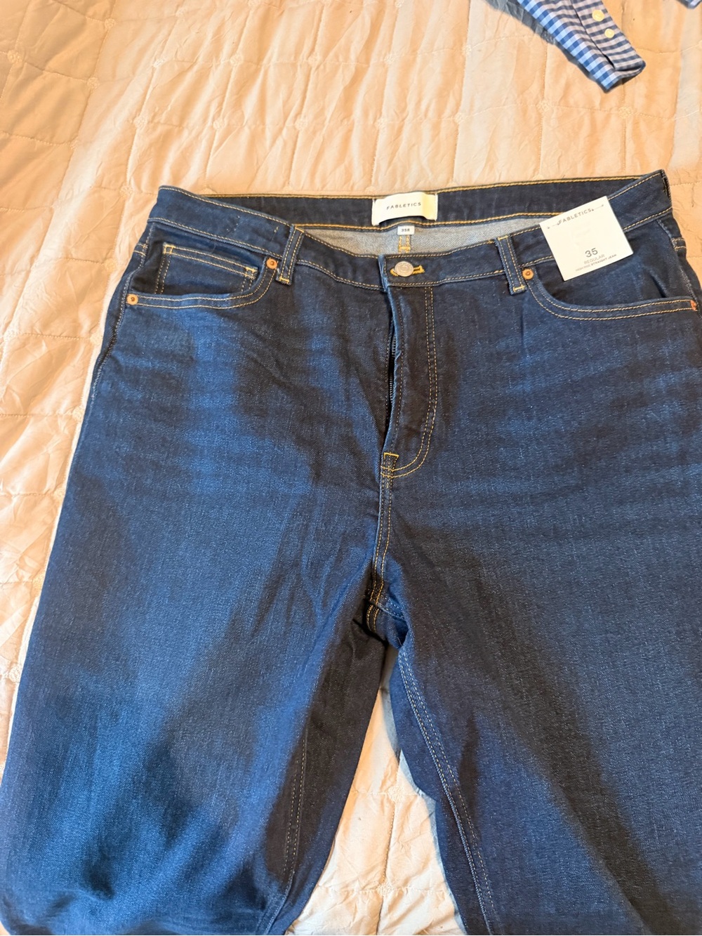 Fabletics Dark Blue Straight Leg Women's Jeans
